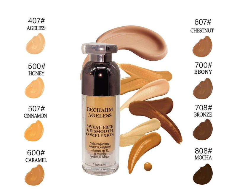 BECHARM AGELESS SWEAT FREE HD SMOOTH COMPLEXION FOUNDATION-