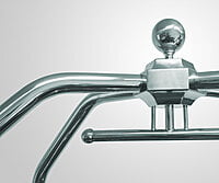 Heavy Duty Luggage Cart with Red Carpet, 8" Wheels 43" x 26" x 68"