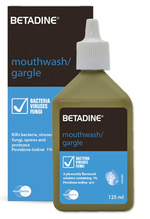 Betadine Mouthwash Gargle 125ml