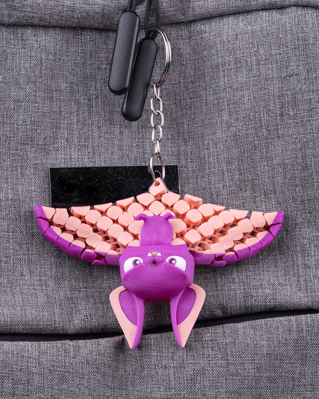 Beth the Bat -3d Printed Flexi keychains