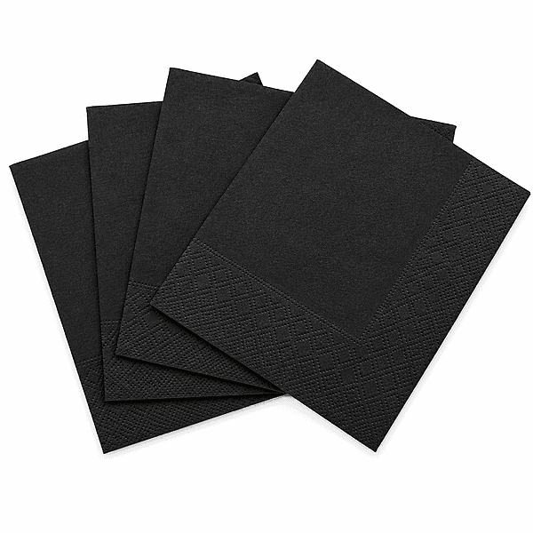 Beverage Napkins Blk 2Ply VB 4/250