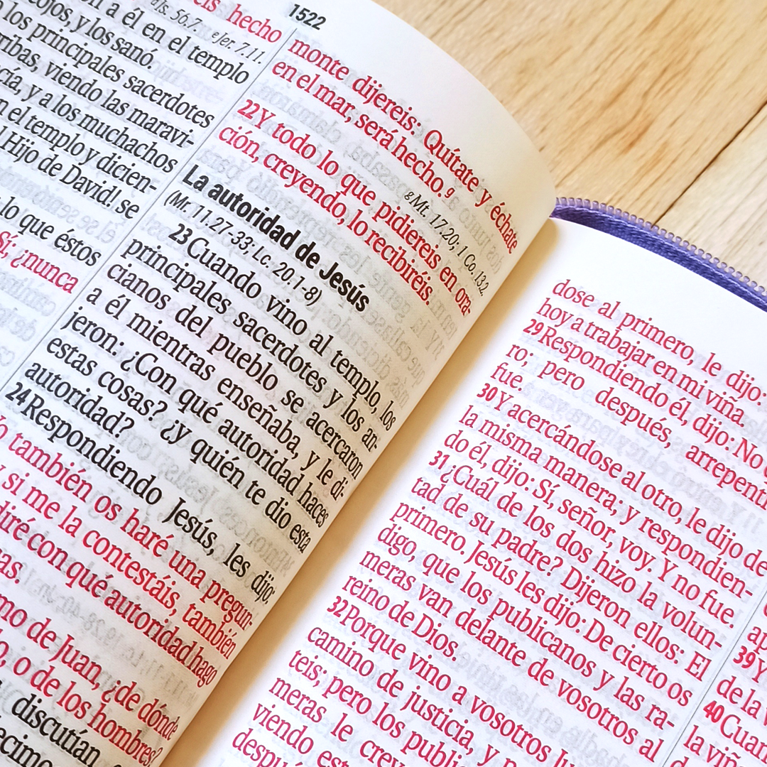 Biblia Compacta de 11 Puntos Color Lila