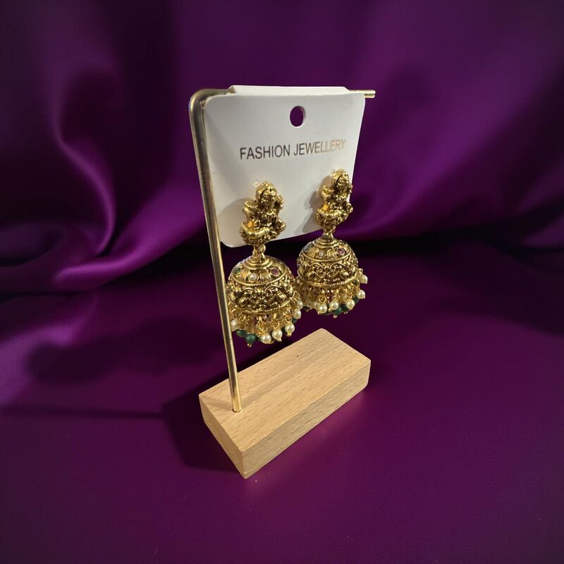 Antique finish Lakshmi Gold Jumkha