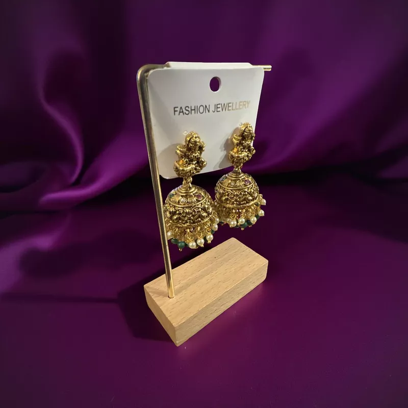 Antique finish Lakshmi Gold Jumkha