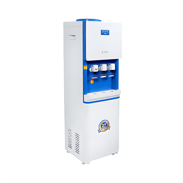 Atlantis Big Plus Floor Standing Water Dispenser in a modern white finish for office use.