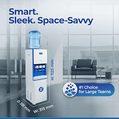 Dimension of Atlantis Big Plus water dispenser with integrated cup holder and easy-to-use faucets. Dimension of Atlantis Big Plus water dispenser with integrated cup holder and easy-to-use faucets.