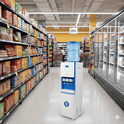 Atlantis Big Plus floor standing dispenser showcasing its minimalist design and robust build. Atlantis Big Plus floor standing dispenser showcasing its minimalist design and robust build.