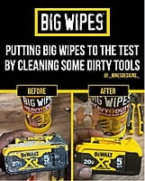 Big Wipes Heavy Duty Hand Wipes 80 ct. Tub