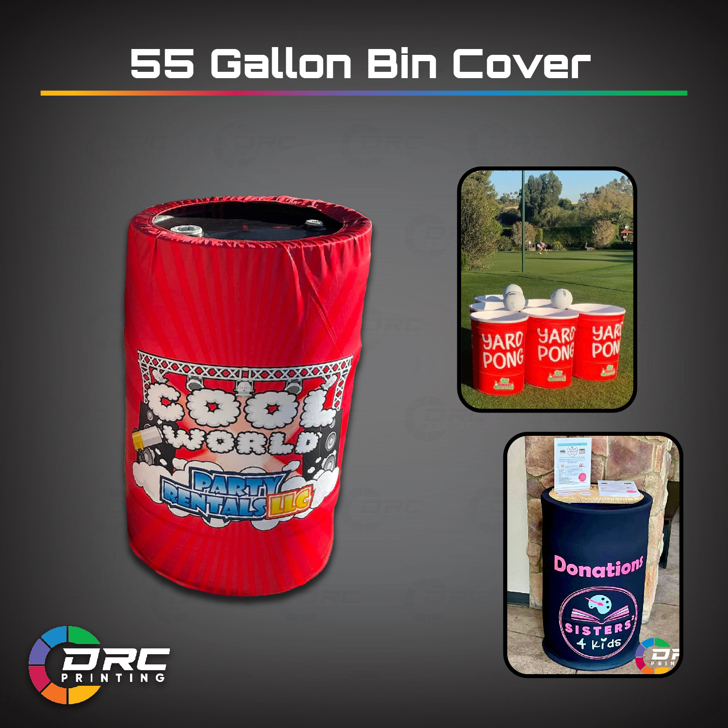 55 Gallon Bin Cover