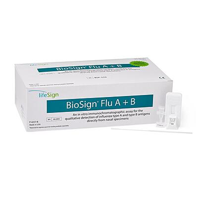 BioSign Rapid Flu A+B Antigen Panel Test By lifeSgn