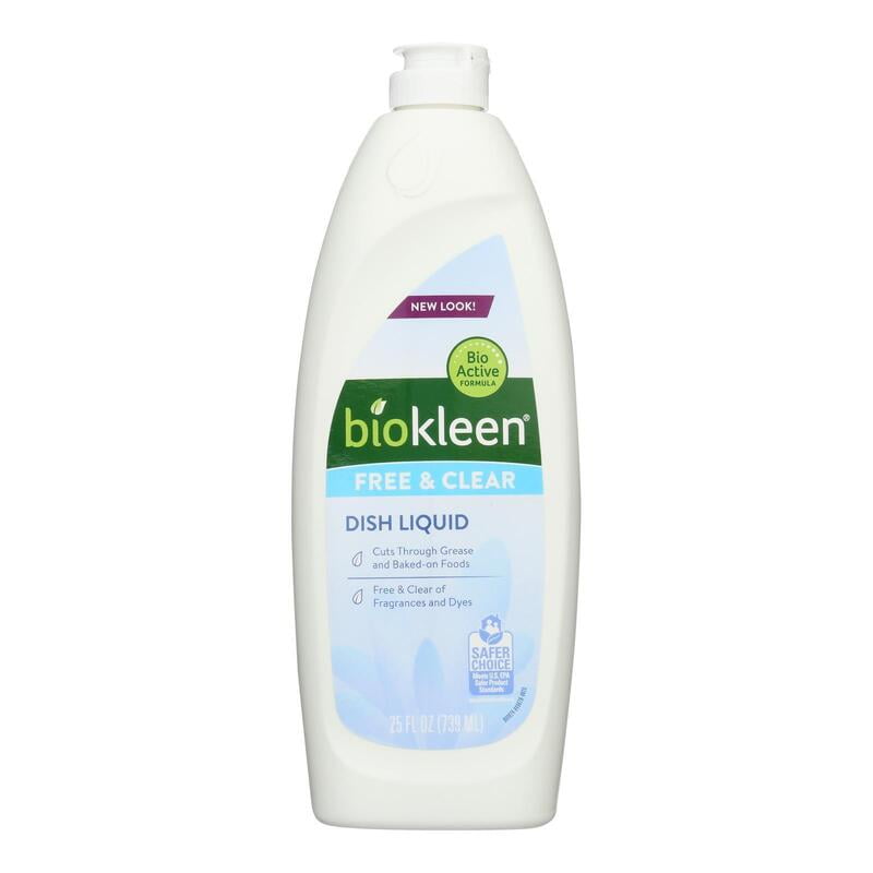 Biokleen Hand Dish Liquid - Free & Clear - 25 Fl Oz