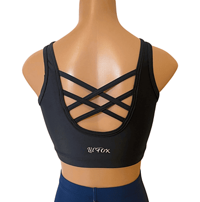 BLACK & NAVY CROP SET XX BACK