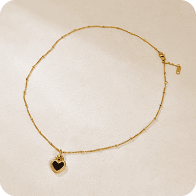 Black & White Heart Lock