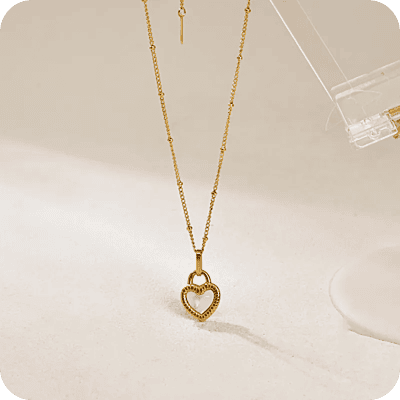 Black & White Heart Lock