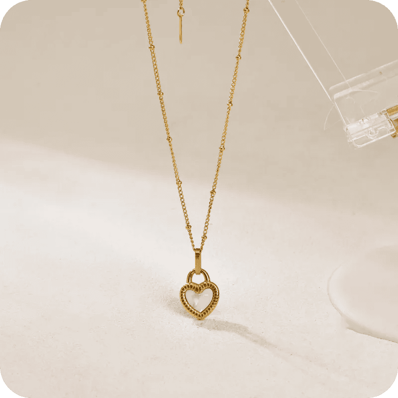 Black & White Heart Lock