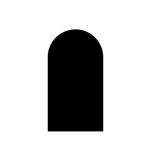 Black Arch Cover – 7.7ft / Cubierta de arco negro – 7.7ft