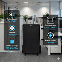 White Westinghouse electric dehumidifier model WDE100 black