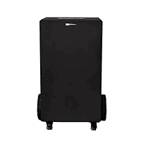 White Westinghouse WDE100 black 100 liter dehumidifier front view