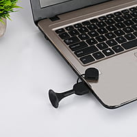 Black Rubber Stand USB Pendrive