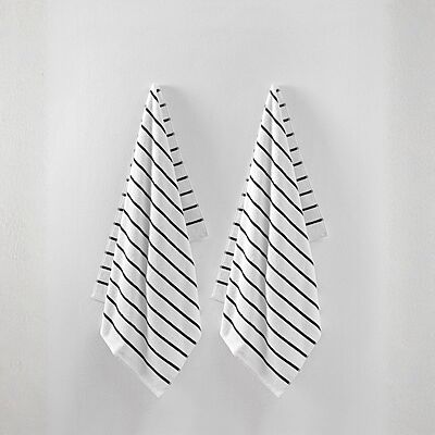 Black Stripe Pool Towel