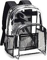 Black Transparent Backpack