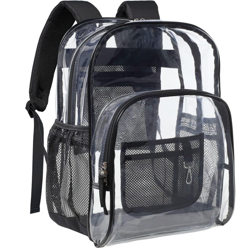 Black Transparent Backpack