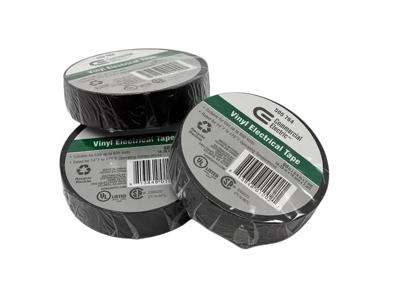 Black Vinyl Electrical Tape (1 Roll)