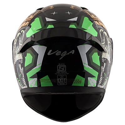 VEGA BOLT CROWN MEN BLACK NEON GREEN M/V (L)