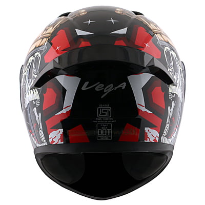 VEGA BOLT CROWN DULL BLACK RED M/V (L)