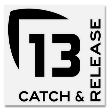 13 Fishing Catch & Release Decal - Medium 13 Fishing Catch & Release Decal - Medium