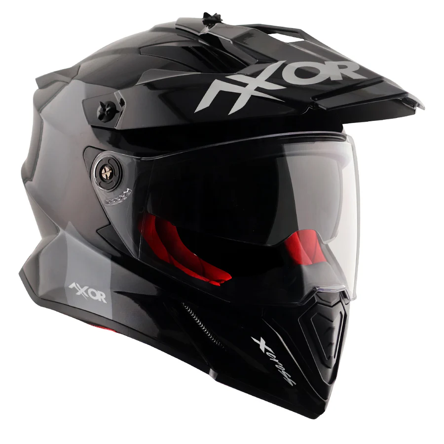 AXOR X-CROSS DUAL VISOR SC BLACK RED C/V 600 MM AXOR X-CROSS DUAL VISOR SC BLACK RED C/V 600 MM