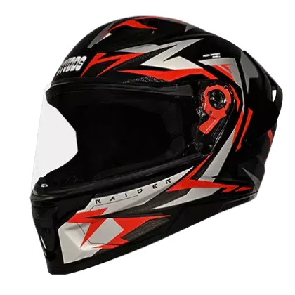 STUDDS RAIDER SUPER D1 MATT BLACK N2 RED L