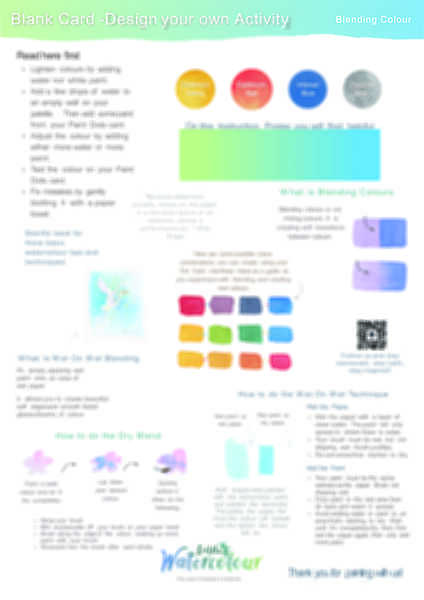 Blank Card - Design Your Own Activity Instruction Poster