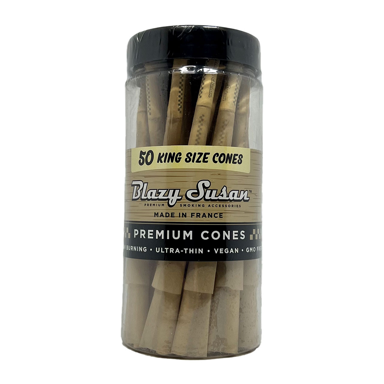 BLAZY SUSAN - UNBLEACHED CONES KING SIZE 50CT
