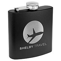 6 oz. Matte Powder Coated Flask