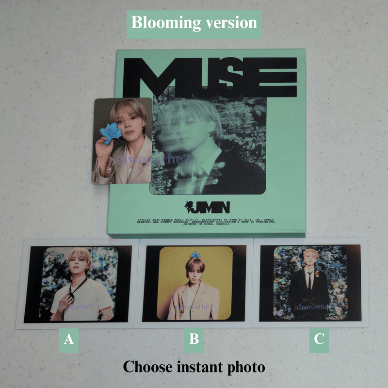MUSE - Jimin Blooming version (teal) Choose instant photo