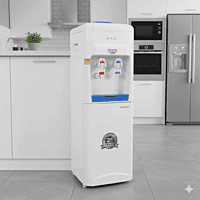 Atlantis Blue floor standing unit with easy-to-use toggle switches for hot and cold. Atlantis Blue floor standing unit with easy-to-use toggle switches for hot and cold.