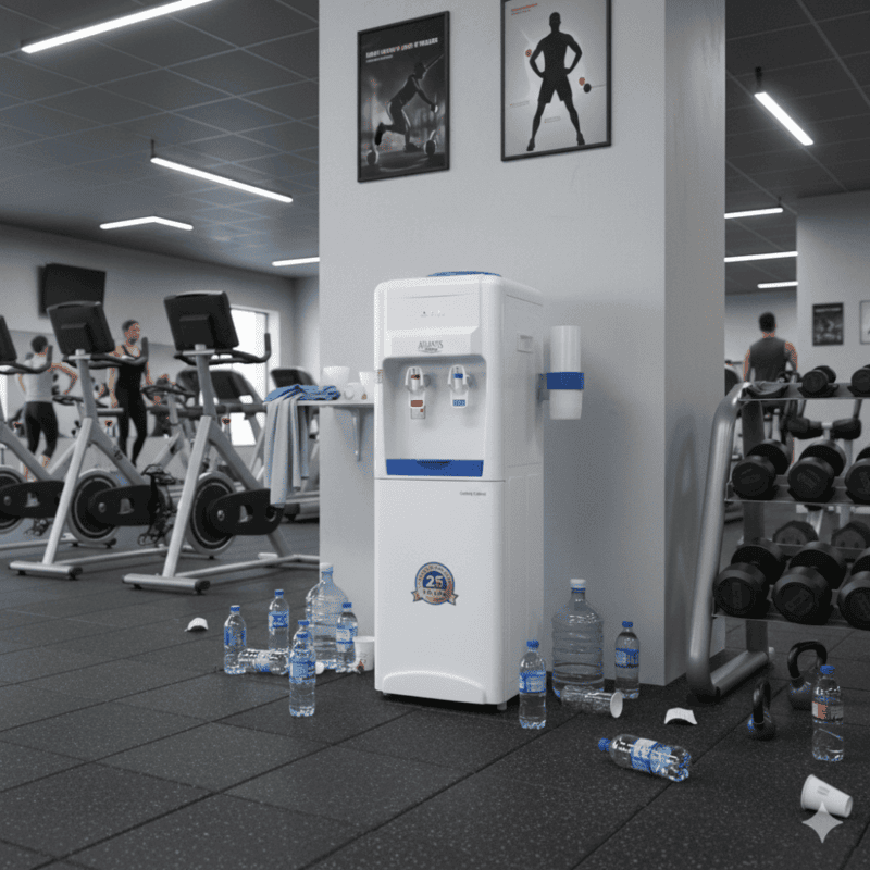 Atlantis Blue Energy-Efficient Water Cooler with Hot and Cold Water Options