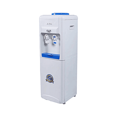 Vertical blue water dispenser for office or home hydration needs. Vertical blue water dispenser for office or home hydration needs.