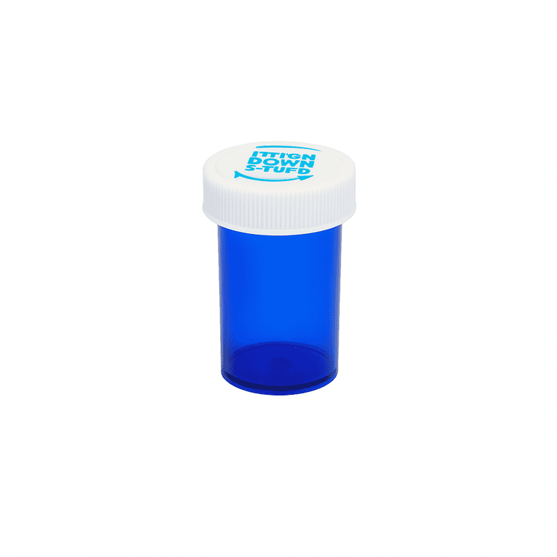 Blue Push-N-Turn ScriptPro Compatible Vials 13 Dram-320