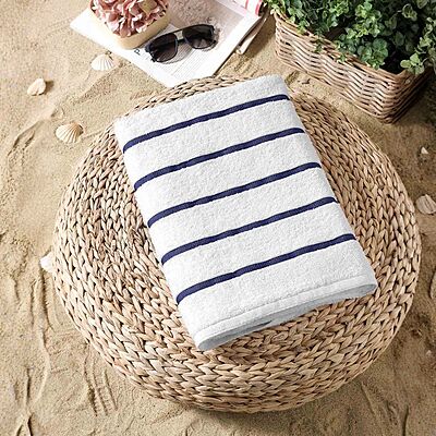 Blue Stripe Pool and Beach Towel