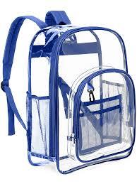 Blue Transparent Backpack