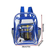 Blue Transparent Backpack