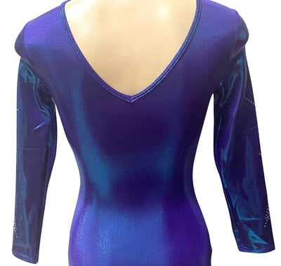 BLUE PURPLE MYSTIQUE LONG SLEELES WITH RHINESTONES BLUE PURPLE MYSTIQUE LONG SLEELES WITH RHINESTONES