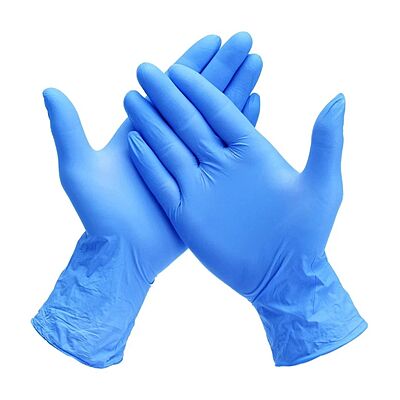 NITRILE GLOVES BLUE