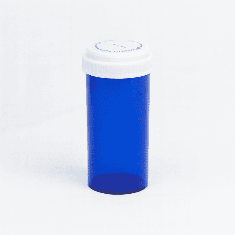 Blue Reversible Vials with Vet Caps 30 Dram – 195 Vials/Case