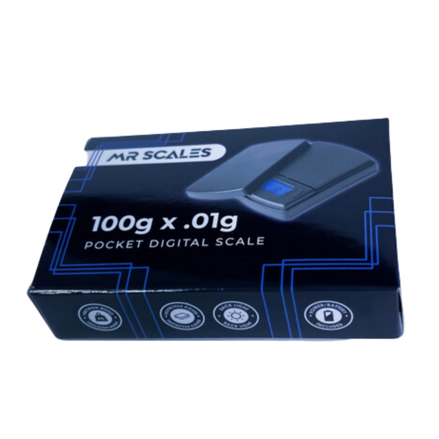 MR Scales Flip Top Mini Digital Scale 100g x .01g