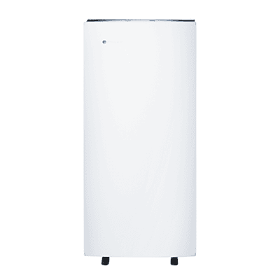 A close-up of the intuitive control panel on the top of the Blueair PRO XL air purifier.