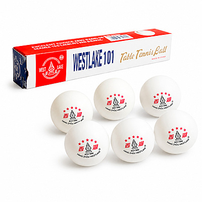 Bola Ping Pong Plastica 40 X 6 U Blanca Caja X 6 Unidades