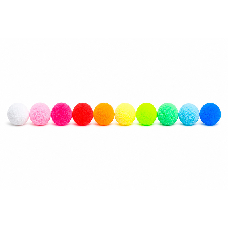 Bola Pompom 2.5Cm Mixto Paquete X 1000 Unidades